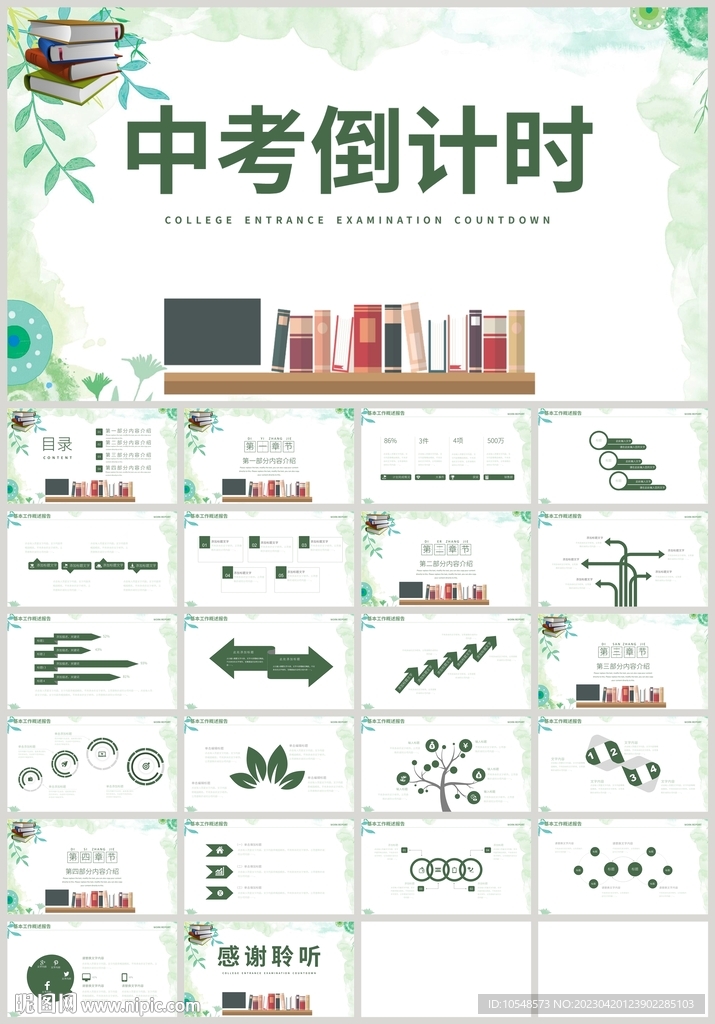 中考倒即使誓师大会PPT