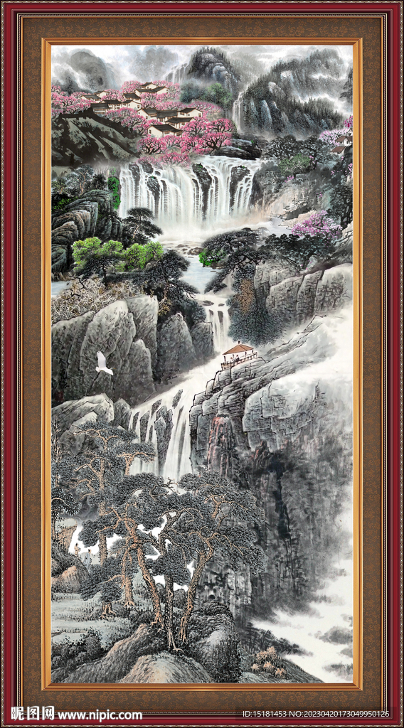 巨幅山水画 