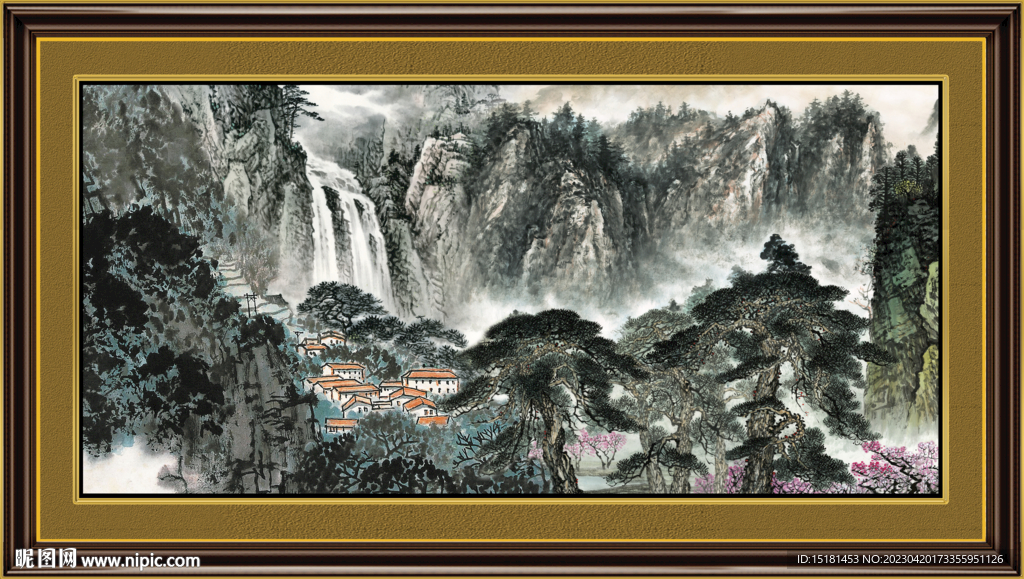 巨幅山水画 