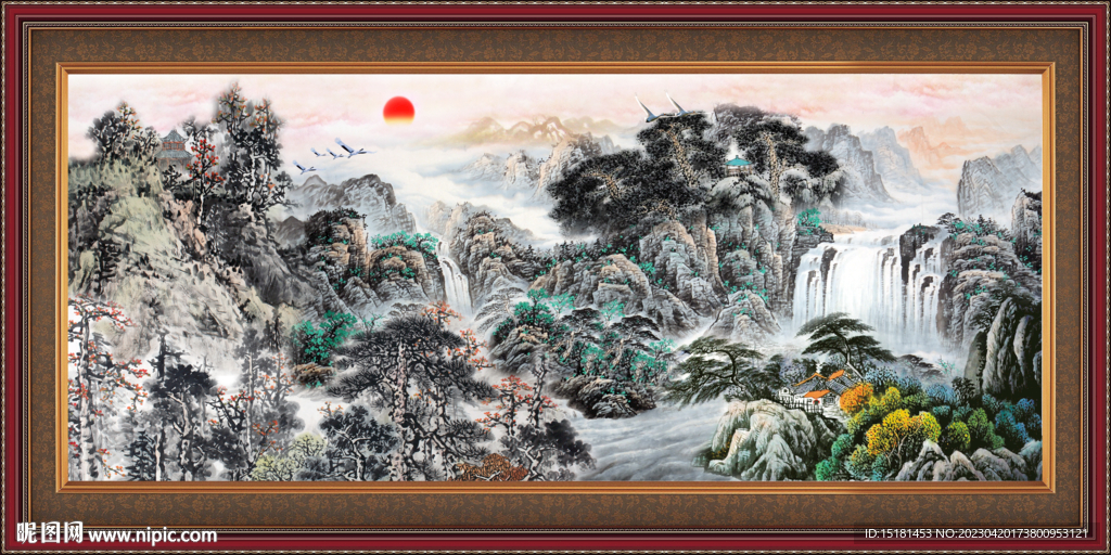 巨幅山水画 