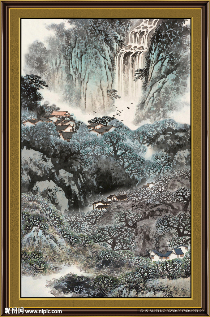 巨幅山水画 