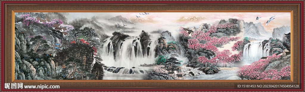 巨幅山水画