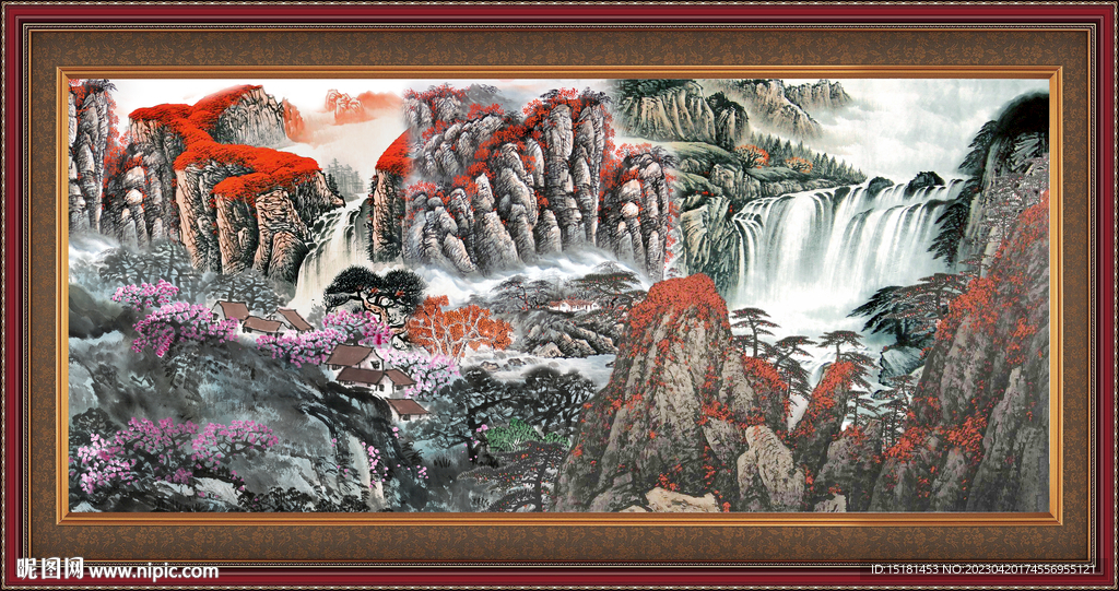 巨幅山水画 