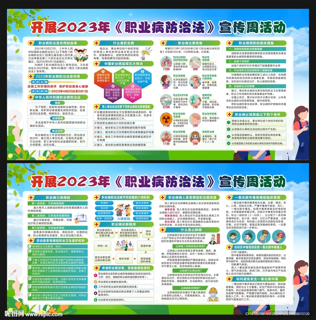 2023职业病防治法宣传周展板