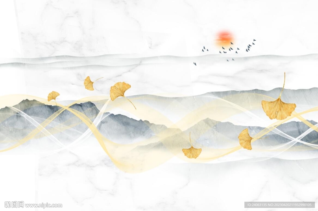 新中式水墨意境山水