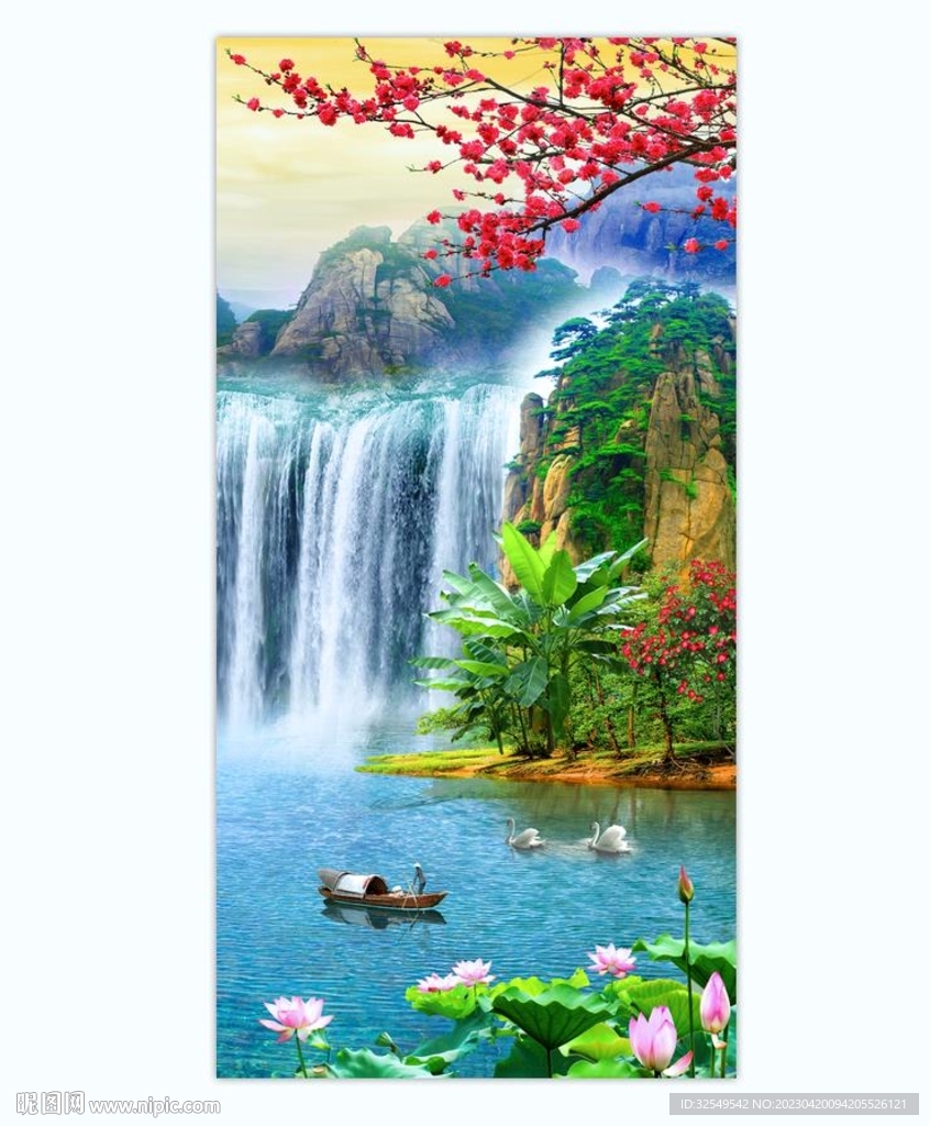 水墨山水画