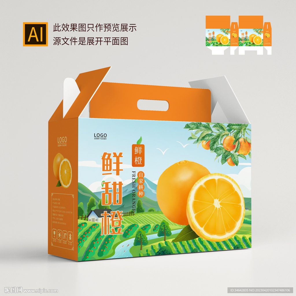 橘子包装盒