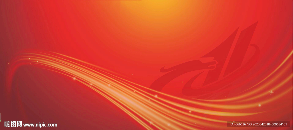 红色官方线条背景