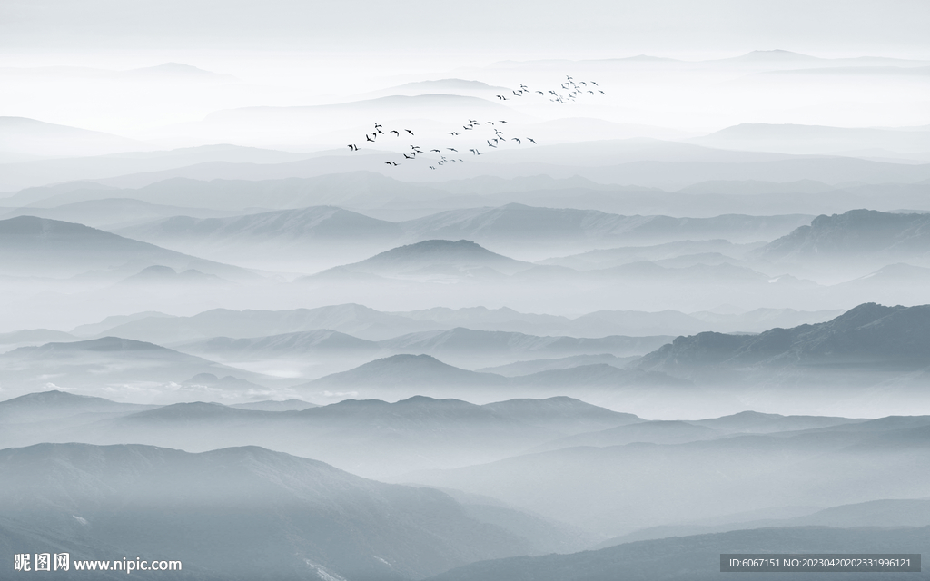 水墨山水画