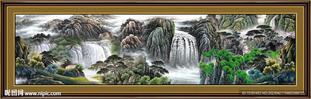 国画山水画