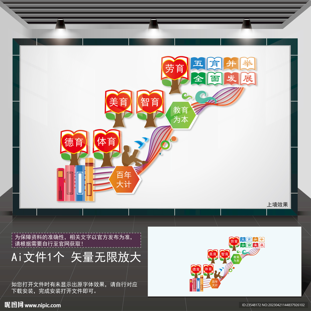 五育并举楼梯文化