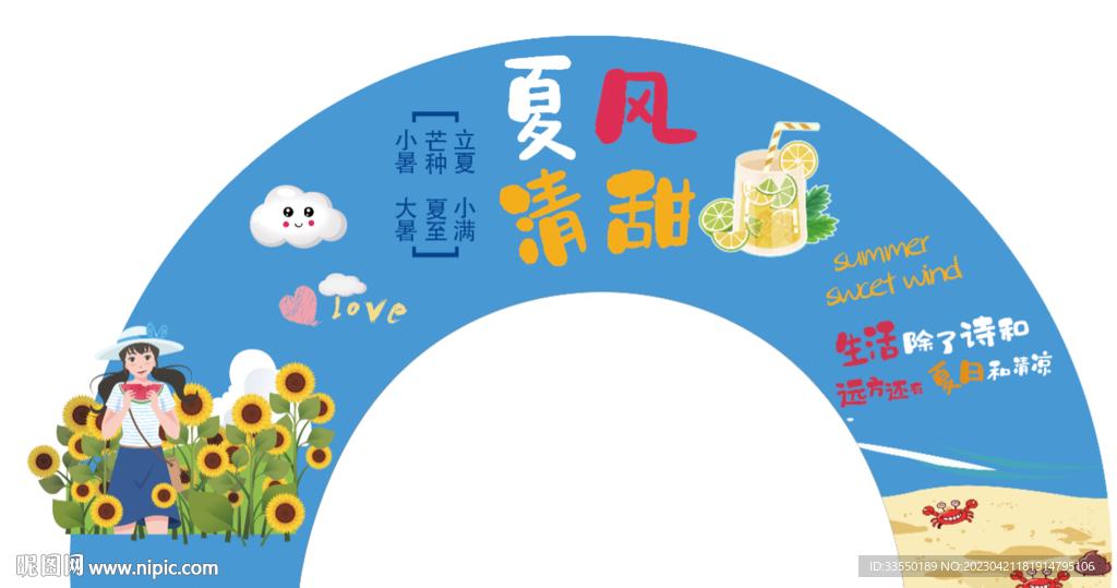 夏季形象 超市店教 