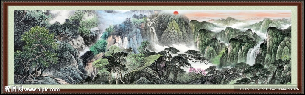 巨幅山水