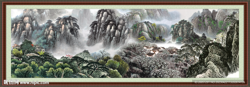 巨幅山水画 