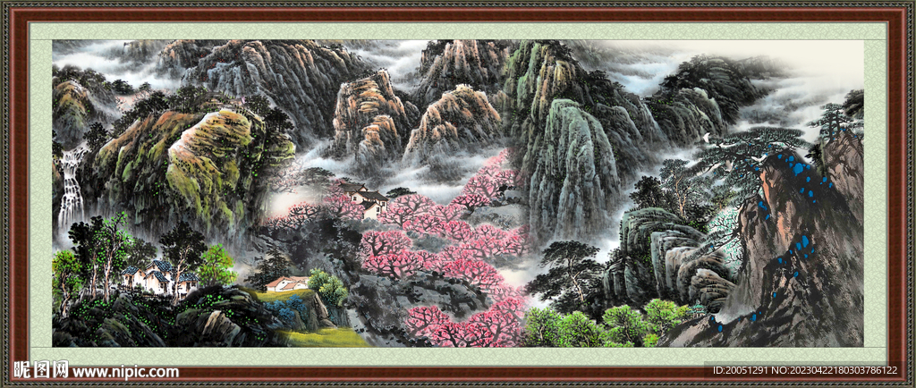 巨幅山水画 