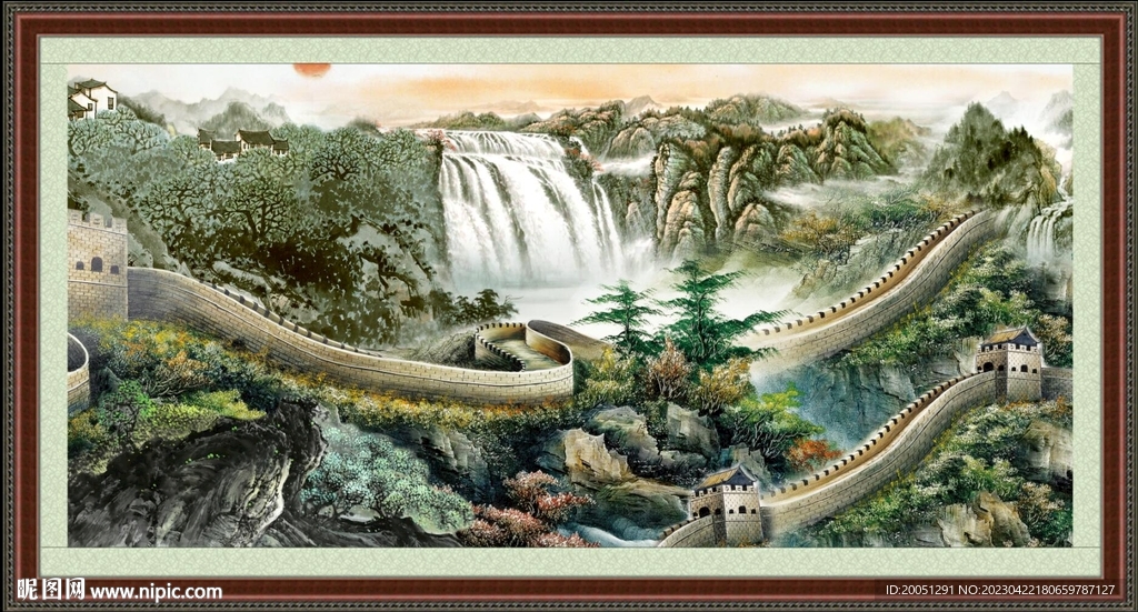 巨幅山水画