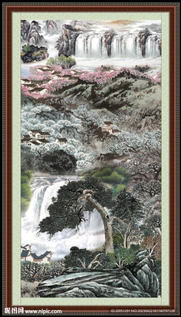 巨幅山水画 