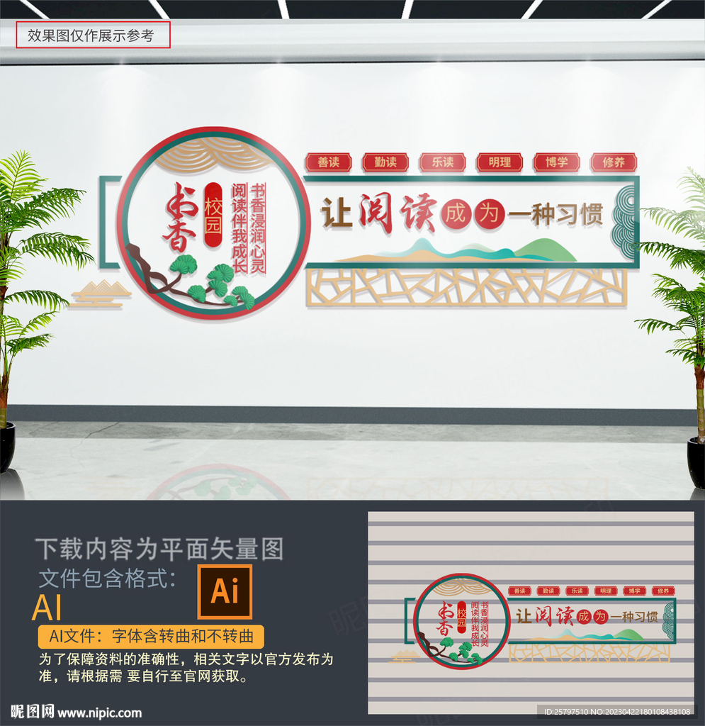 图书馆文化墙