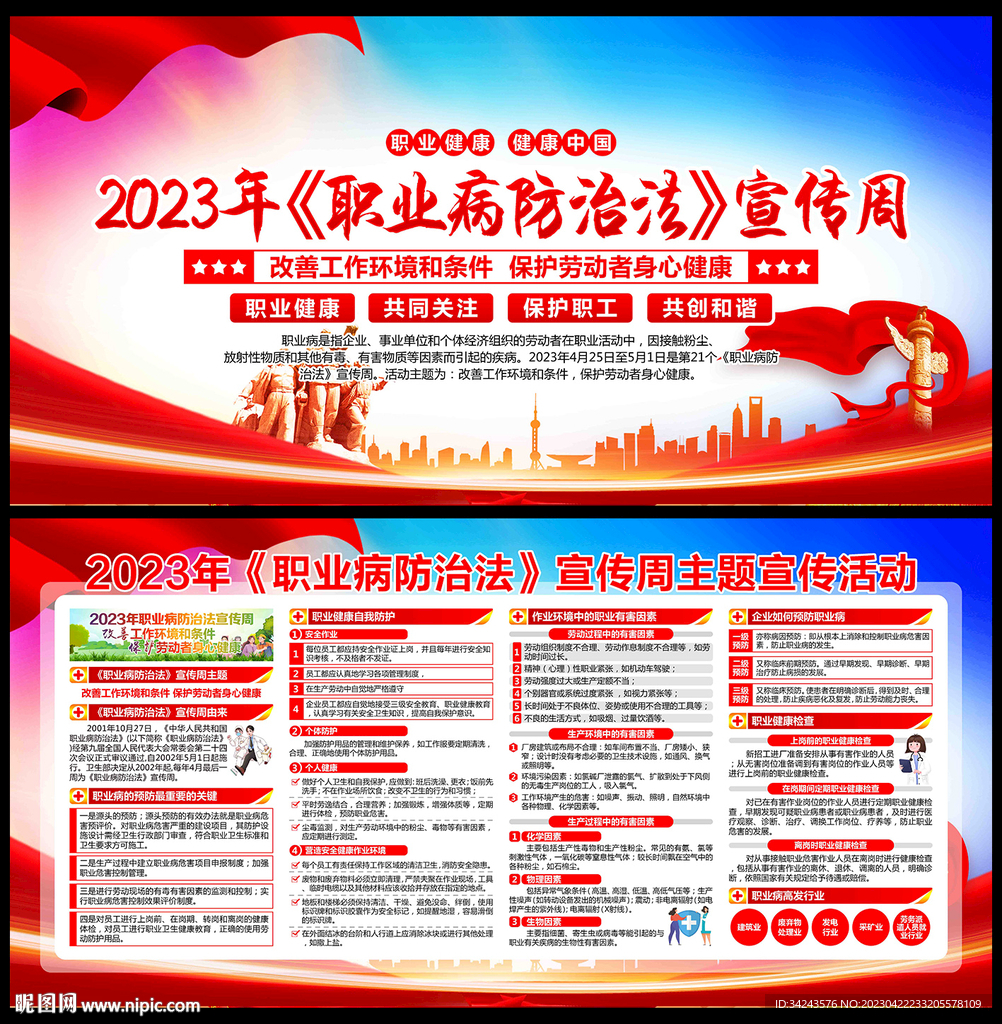 职业病防治法宣传周展板