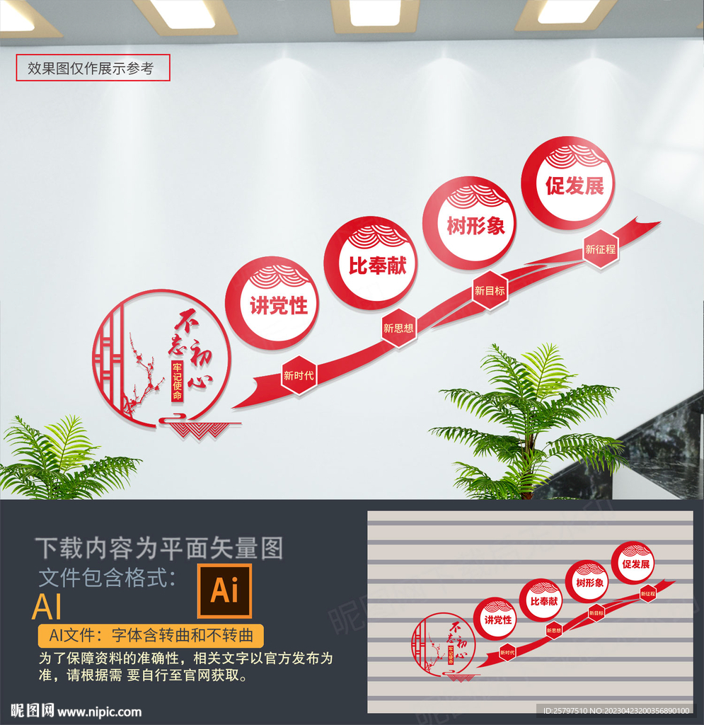 党建楼梯文化墙