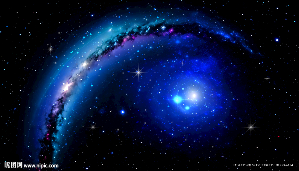 银河系行星太空宇宙星球主题背景