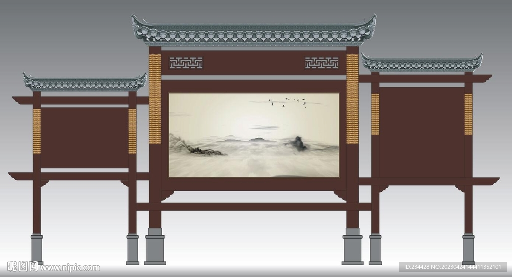 仿古宣传栏