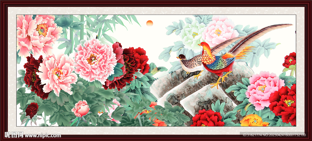 花开富贵牡丹图