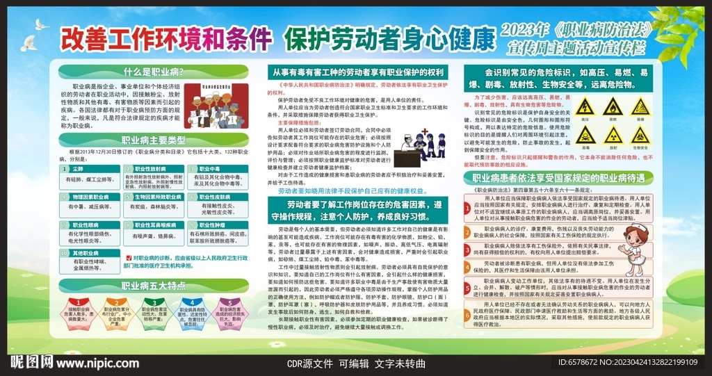 职业病防治法宣传周宣传栏