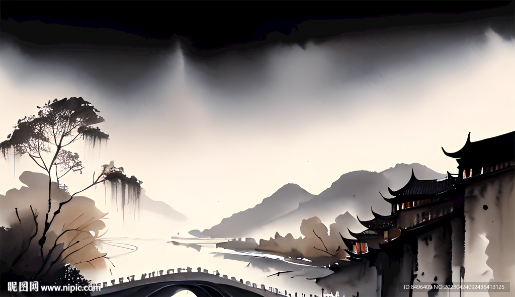 江南水墨画