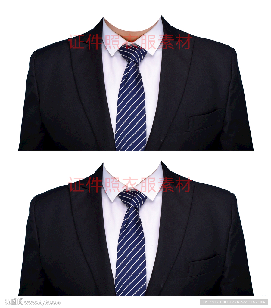 男西装证件照衣服素材