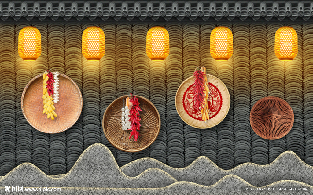 工装徽派形象墙