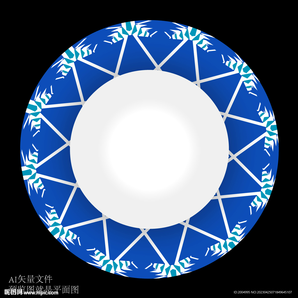 盘子花面设计图案