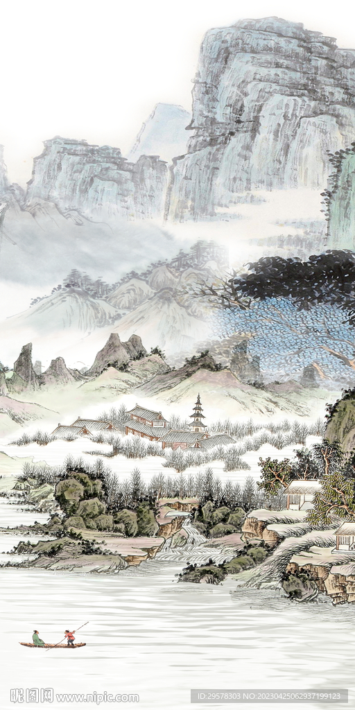 古风 中式人气玄关 TIf分层