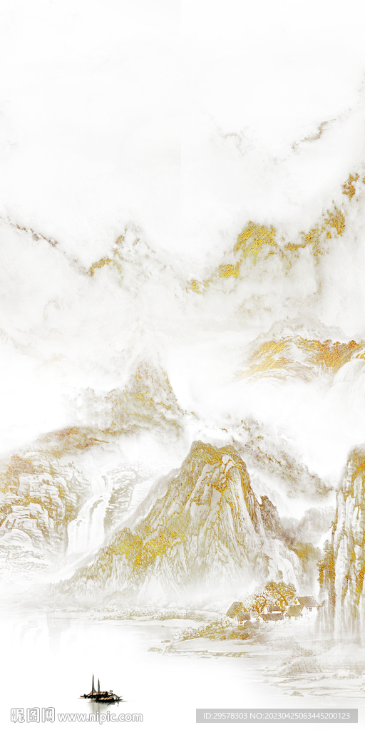 金色 高端人气玄关 TIf分层