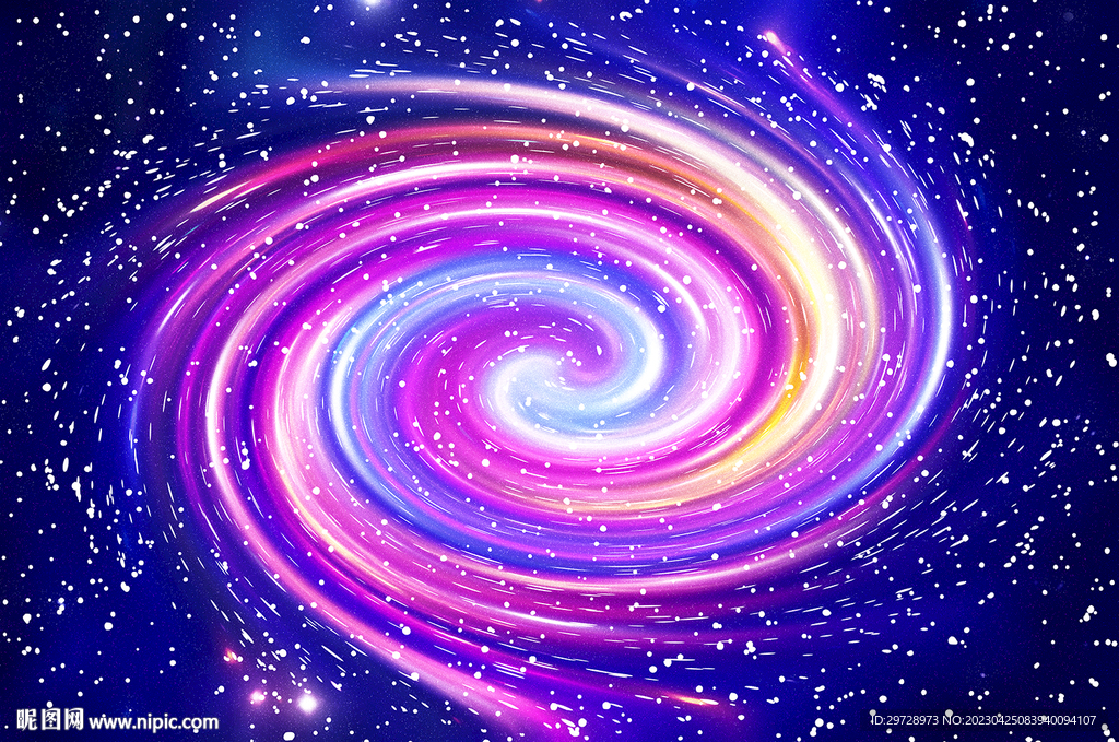 炫彩炫丽星空背景