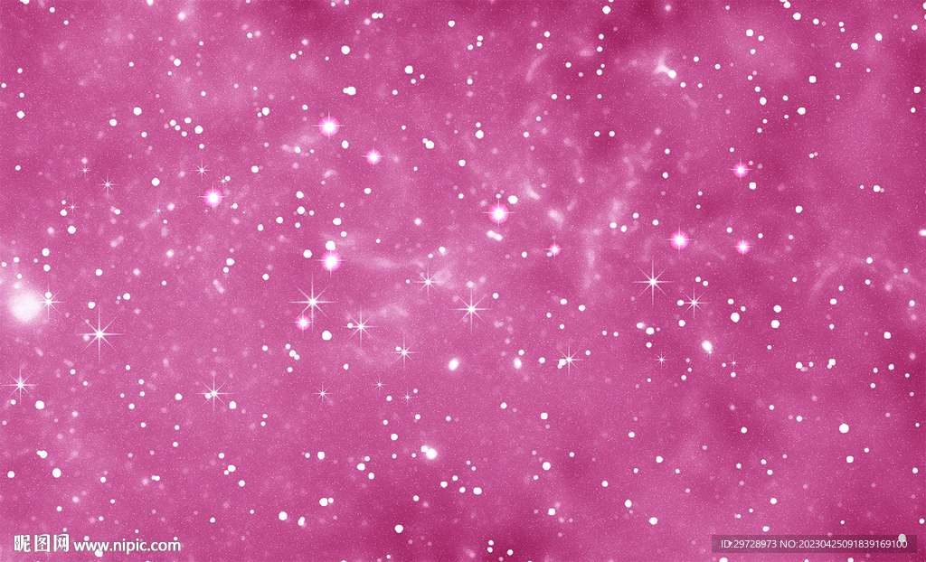 高清浪漫粉色星空