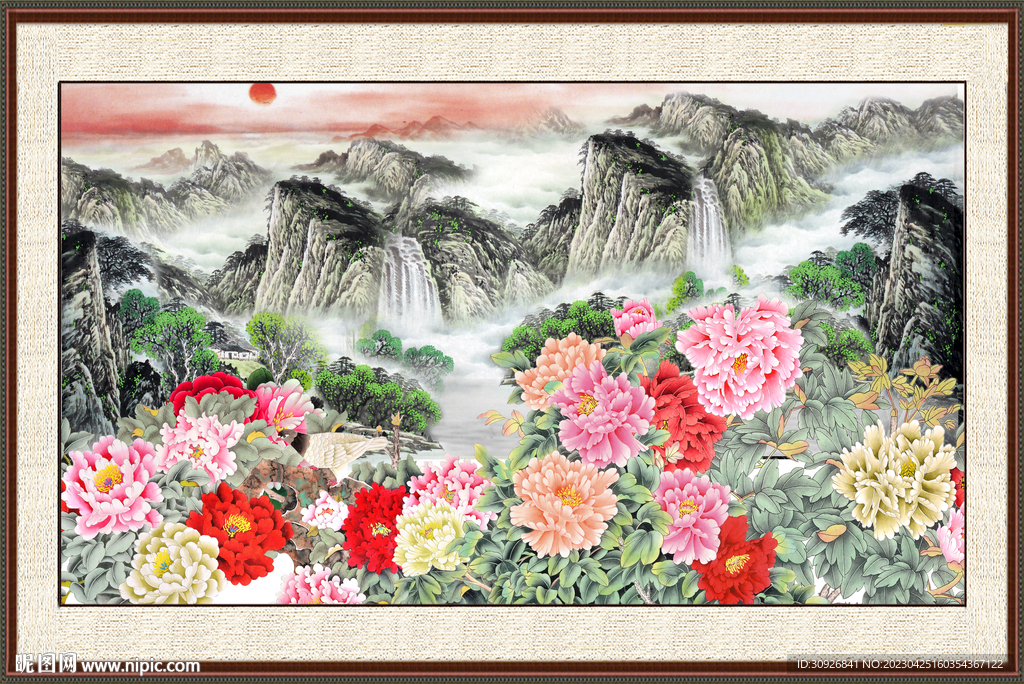 牡丹国画 