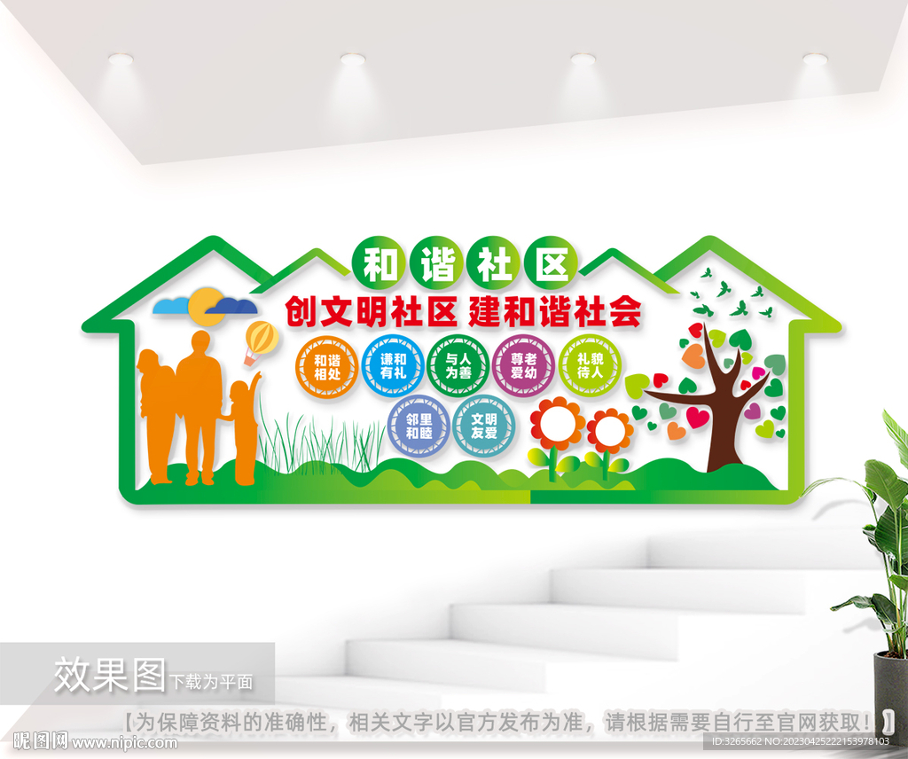 和谐社区文化墙图片