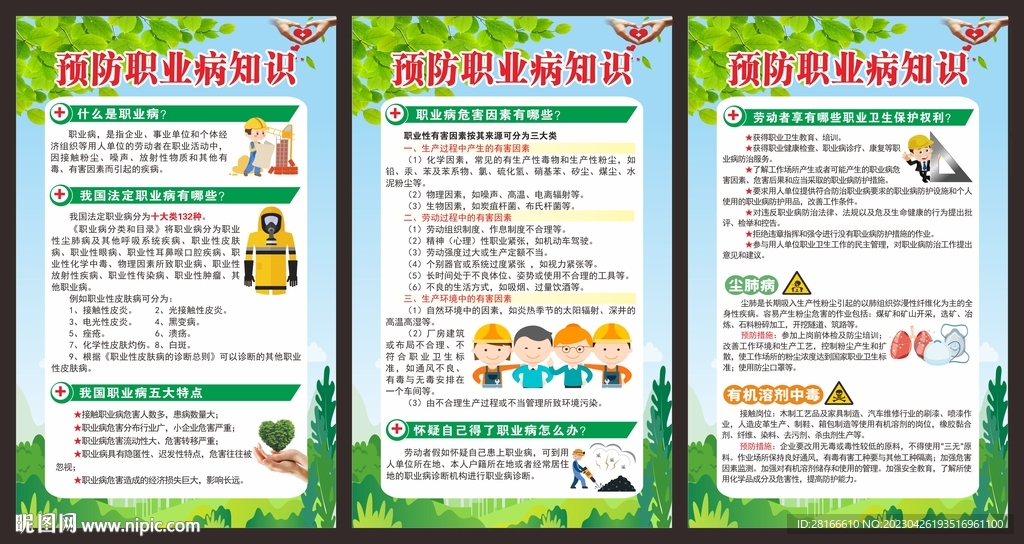 职业病防治法宣传周展板