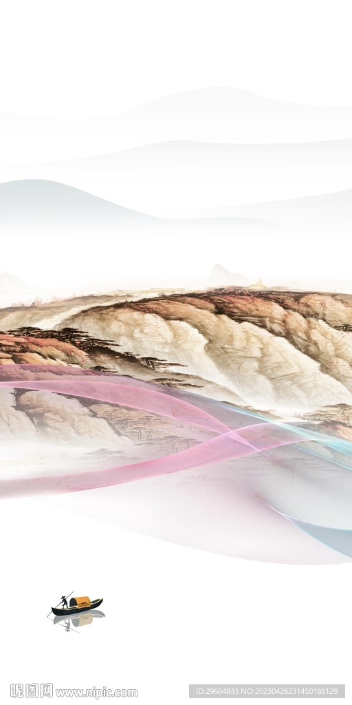 人气 高清玄关山水 tIf分层