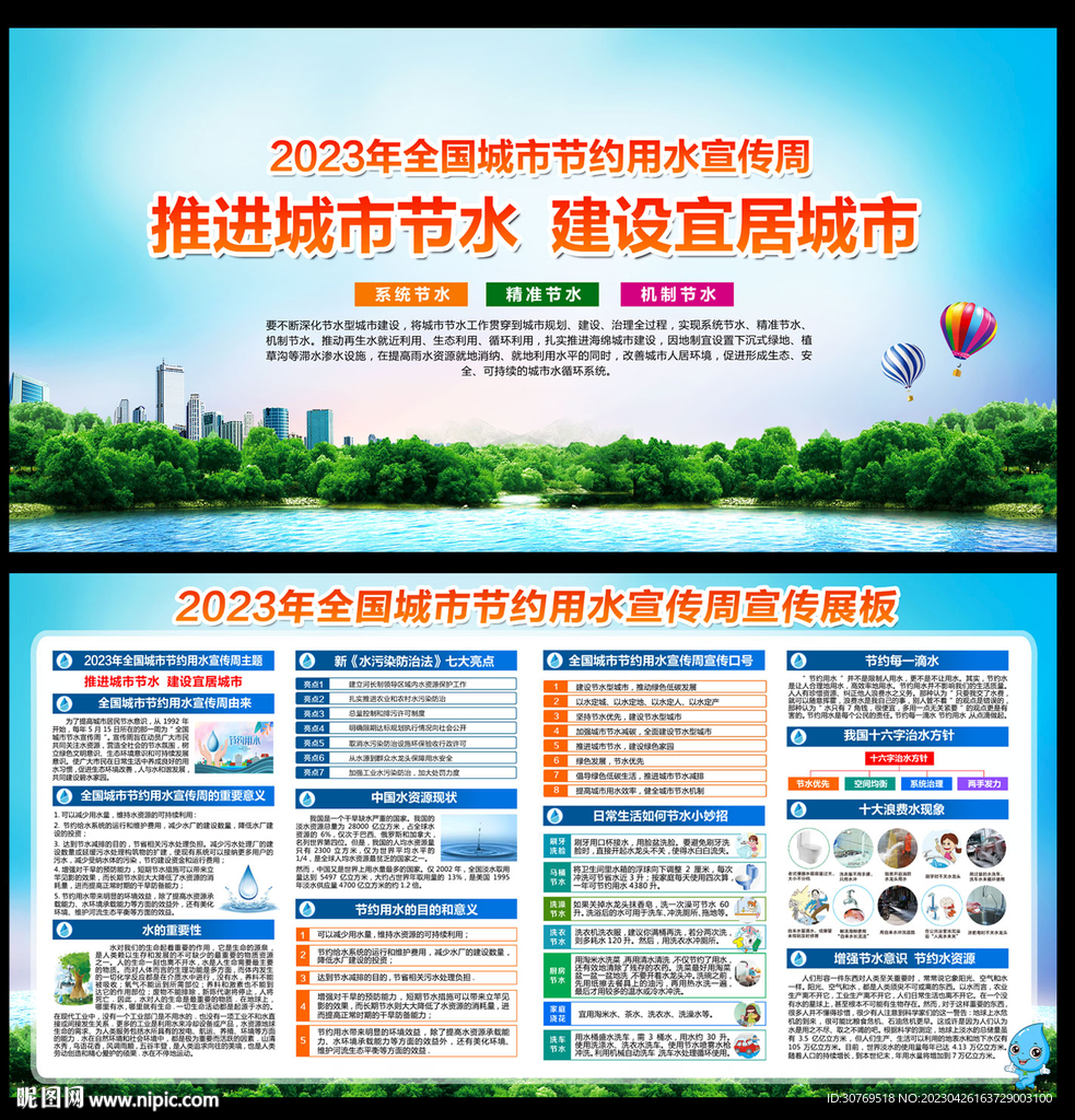 2023年全国城市节约用水宣传