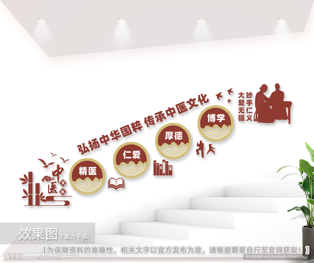 中医院阶梯文化墙图片