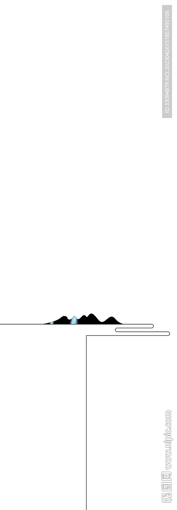 高清分层透明底平开门打印图