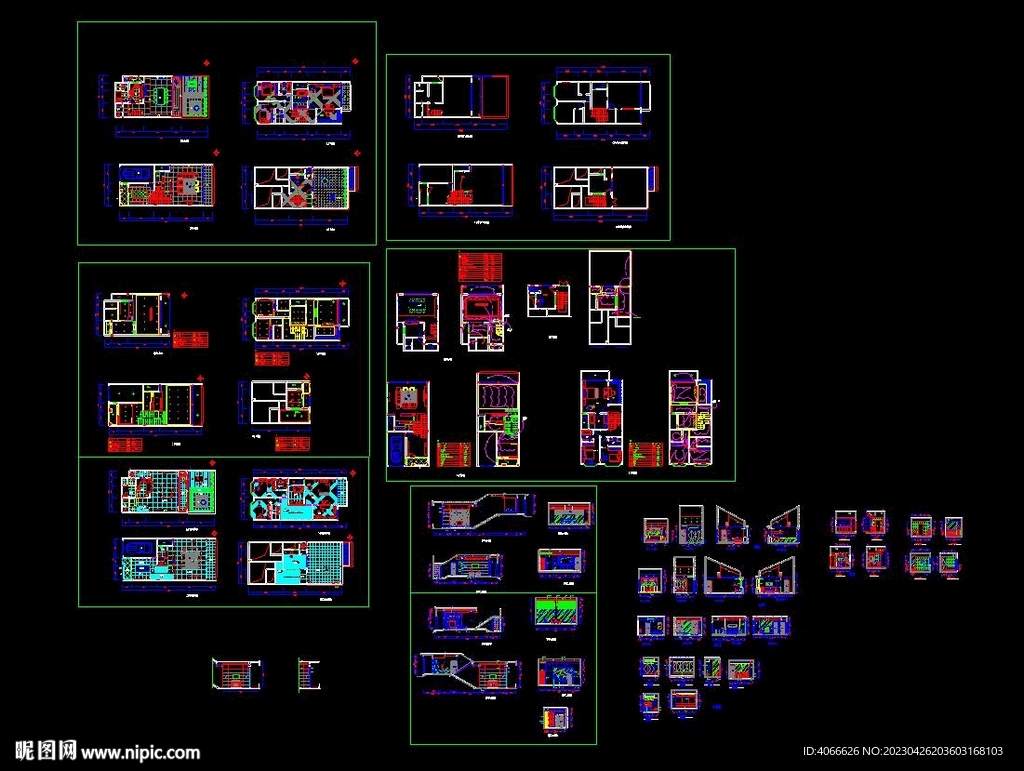小型别墅成套施工图