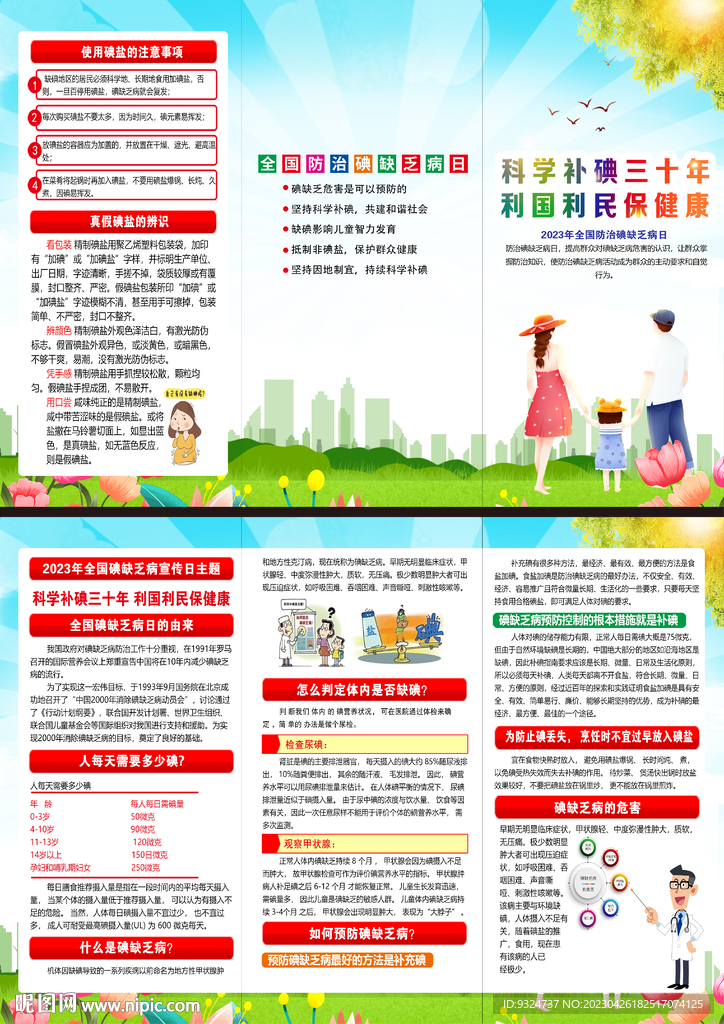 2023年防治碘缺乏病日折页