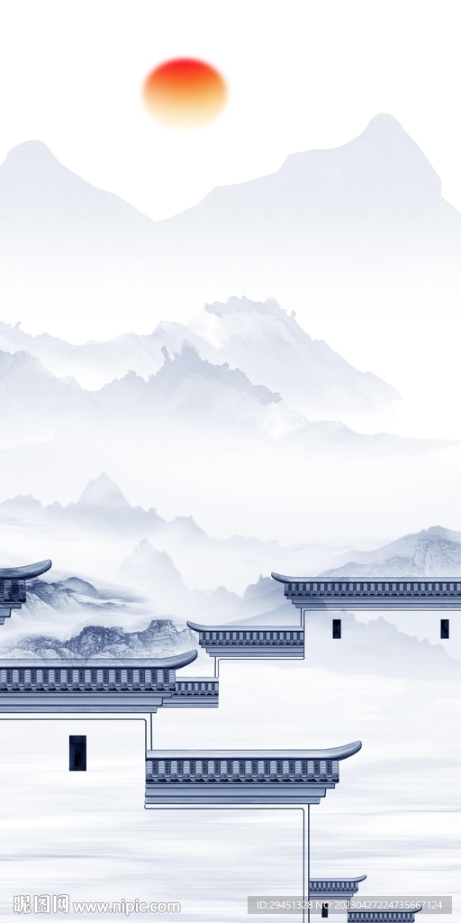 极简 中式新玄关画 TIf分层