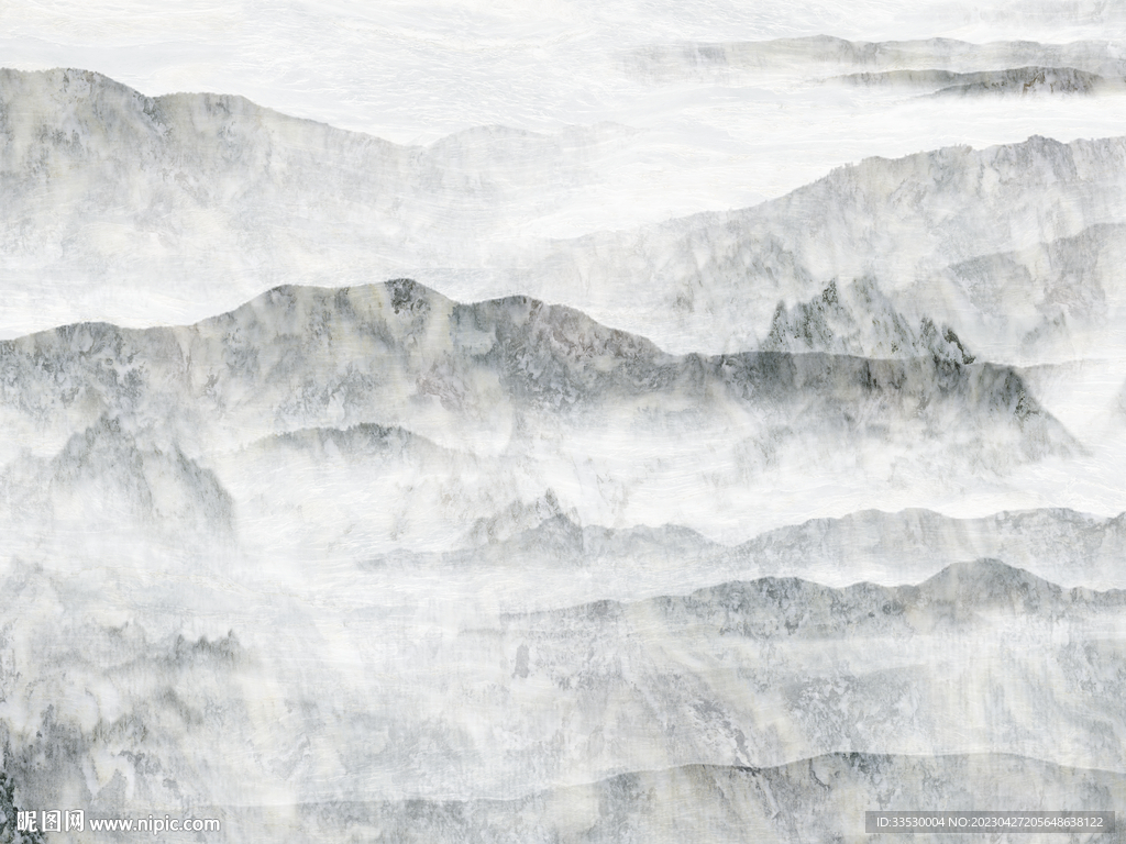 石纹山水画