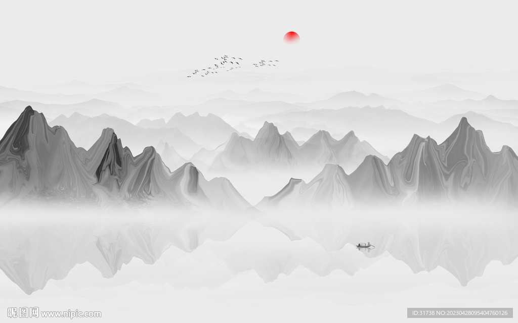 意境山水画