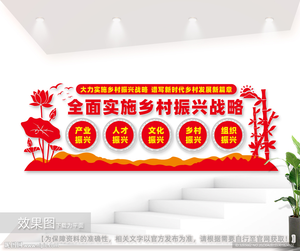 乡村振兴战略宣传标语墙图片