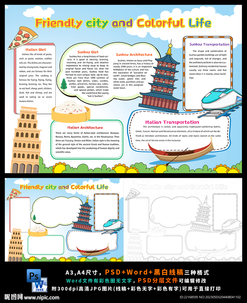 英语意大利苏州城市文化对比旅游